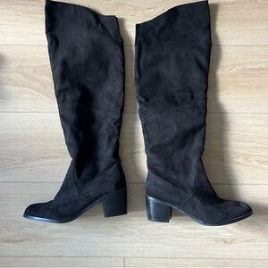 Elegant Black Over the Knee Boots for Women